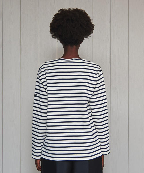 SAINT JAMES（セントジェームス）の「＜SAINT JAMES＞OUESSANT BORDER PULLOVER/カットソー（Tシャツ/カットソー・レディース・オフホワイト/ワインレッド/ベージュ/コバルトブルー/ブラック・1/3）」の9枚目の写真