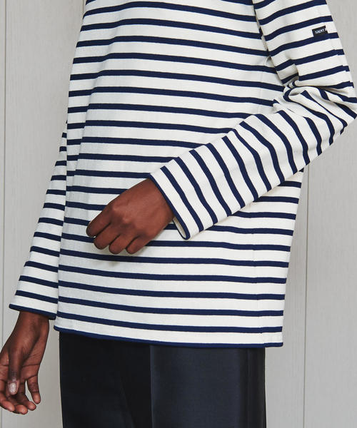 SAINT JAMES（セントジェームス）の「＜SAINT JAMES＞OUESSANT BORDER PULLOVER/カットソー（Tシャツ/カットソー・レディース・オフホワイト/ワインレッド/ベージュ/コバルトブルー/ブラック・1/3）」の7枚目の写真