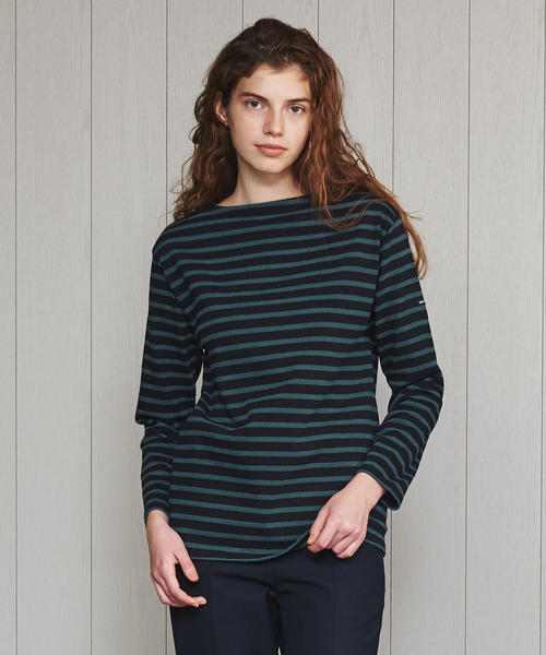 SAINT JAMES（セントジェームス）の「＜SAINT JAMES＞OUESSANT BORDER PULLOVER/カットソー（Tシャツ/カットソー・レディース・オフホワイト/ワインレッド/ベージュ/コバルトブルー/ブラック・1/3）」の13枚目の写真