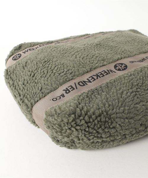 WEEKEND(ER)（ウィークエンダー）の「WEEKEND(ER)/ウイークエンダー　RETRO FLEECE TOTE BAG（トートバッグ・レディース・ネイビー/グレー/オリーブ/ナチュラル・FREE）」の6枚目の写真