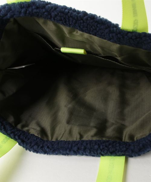 WEEKEND(ER)（ウィークエンダー）の「WEEKEND(ER)/ウイークエンダー　RETRO FLEECE TOTE BAG（トートバッグ・レディース・ネイビー/グレー/オリーブ/ナチュラル・FREE）」の9枚目の写真