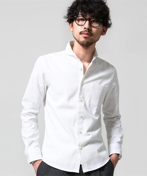 NANO universe(ナノユニバース)の「汗ジミ防止アンチソーキットSH(シャツ/ブラウス・メンズ・ホワイト/サックスブルー/ネイビー・SMALL/LARGE/X-LARGE/MEDIUM)」の6枚目の写真