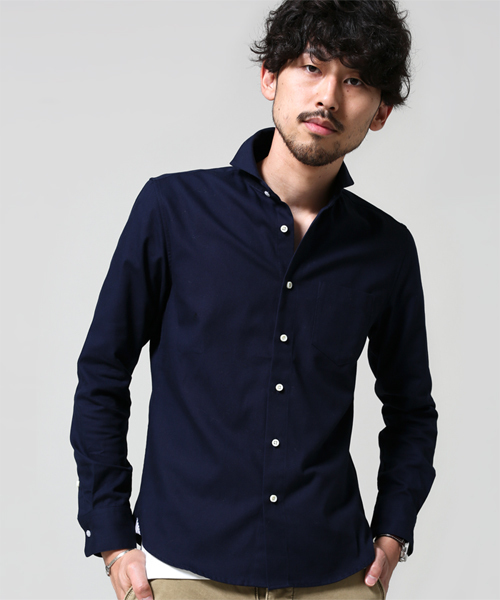 NANO universe(ナノユニバース)の「汗ジミ防止アンチソーキットSH(シャツ/ブラウス・メンズ・ホワイト/サックスブルー/ネイビー・SMALL/LARGE/X-LARGE/MEDIUM)」の7枚目の写真