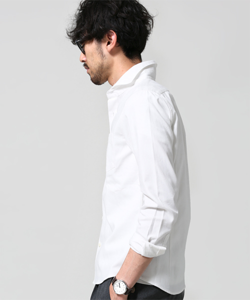 NANO universe(ナノユニバース)の「汗ジミ防止アンチソーキットSH(シャツ/ブラウス・メンズ・ホワイト/サックスブルー/ネイビー・SMALL/LARGE/X-LARGE/MEDIUM)」の9枚目の写真