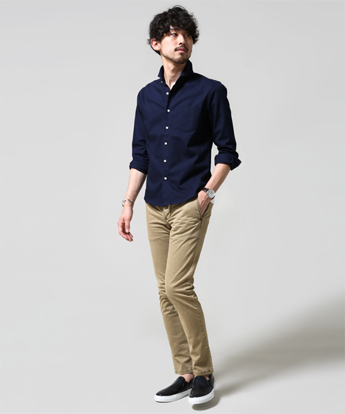 NANO universe(ナノユニバース)の「汗ジミ防止アンチソーキットSH(シャツ/ブラウス・メンズ・ホワイト/サックスブルー/ネイビー・SMALL/LARGE/X-LARGE/MEDIUM)」の20枚目の写真