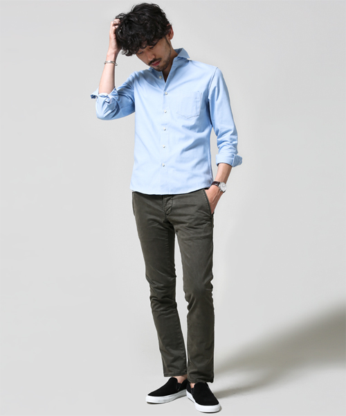 NANO universe(ナノユニバース)の「汗ジミ防止アンチソーキットSH(シャツ/ブラウス・メンズ・ホワイト/サックスブルー/ネイビー・SMALL/LARGE/X-LARGE/MEDIUM)」の11枚目の写真