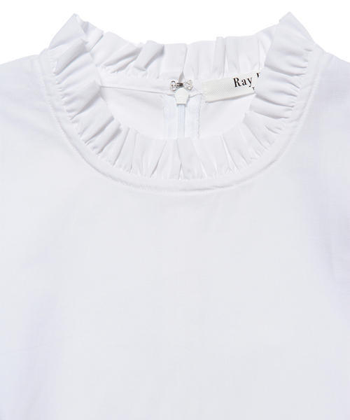Ray BEAMS（レイビームス）の「【Ray BEAMS / フリル スタンド コットン パフスリーブシャツ】（シャツ/ブラウス・レディース・ホワイト/ブラック・0/1）」の17枚目の写真