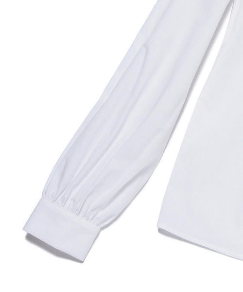 Ray BEAMS（レイビームス）の「【Ray BEAMS / フリル スタンド コットン パフスリーブシャツ】（シャツ/ブラウス・レディース・ホワイト/ブラック・0/1）」の19枚目の写真