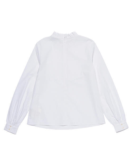 Ray BEAMS（レイビームス）の「【Ray BEAMS / フリル スタンド コットン パフスリーブシャツ】（シャツ/ブラウス・レディース・ホワイト/ブラック・0/1）」の20枚目の写真