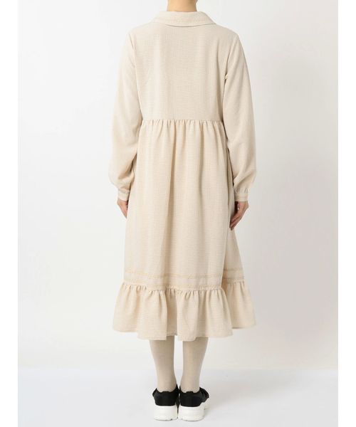 merry jenny（メリージェニー）の「なみなみカラーシャツワンピース（ワンピース・レディース・ブラック/ベージュ・FREE）」の16枚目の写真