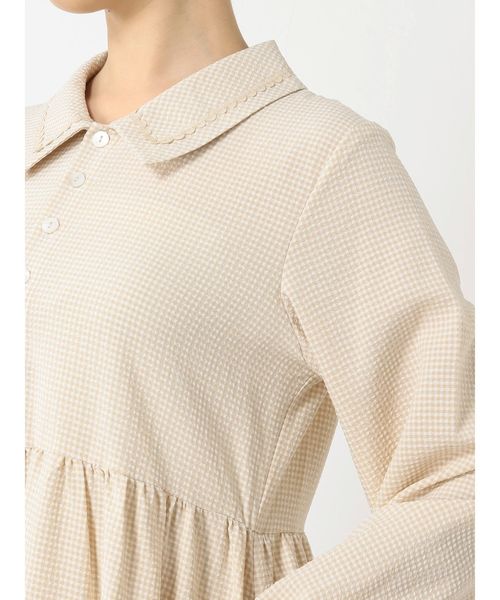 merry jenny（メリージェニー）の「なみなみカラーシャツワンピース（ワンピース・レディース・ブラック/ベージュ・FREE）」の18枚目の写真