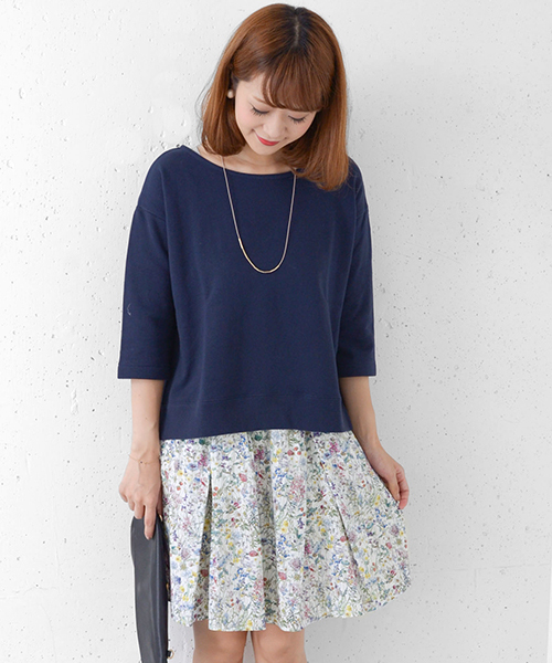 URBAN RESEARCH DOORS WOMENS（アーバンリサーチ ドアーズ ウィメンズ）の「DOORS リバティワイルドフラワー柄ギャザースカート（スカート・レディース・オフホワイト/グレー・ONE）」の13枚目の写真