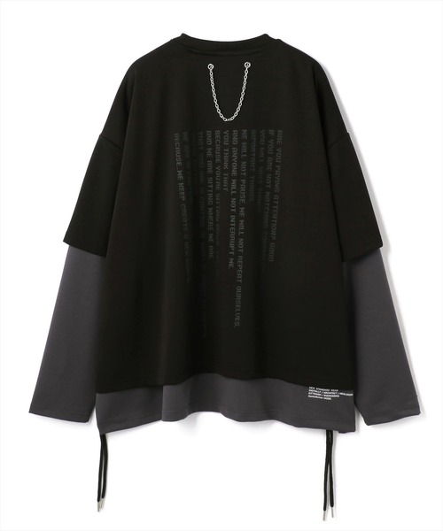 DANKE SCHON(�_���P�V�F�[��)��DankeeSchon/�_���P�V�F�[��/LAYER CHAIN L/S T-Shirts/���C���[�h�`�F�[�� �����O�X���[�uT�V���c(T�V���c/�J�b�g�\�[)