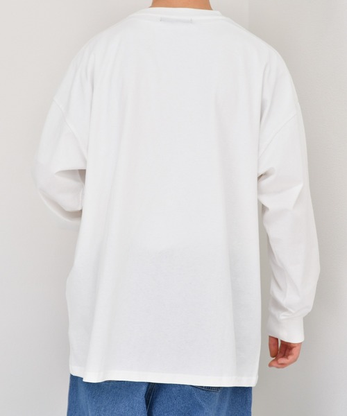 kutir(クティール)の「ウルトラルーズシルエットロンT(Tシャツ/カットソー・メンズ・ライトブルー/ブラック/グレー/オフホワイト/スモークピンク・MEDIUM/LARGE)」の10枚目の写真