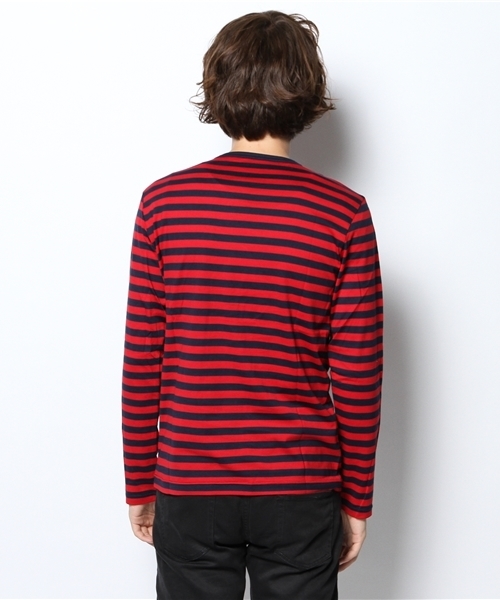 UNION STATION（ユニオンステーション）の「[Supima]スーピマコットンボーダーＴ（Tシャツ/カットソー・メンズ・グレー/ブルー/レッド・MEDIUM/LARGE/LL）」の6枚目の写真