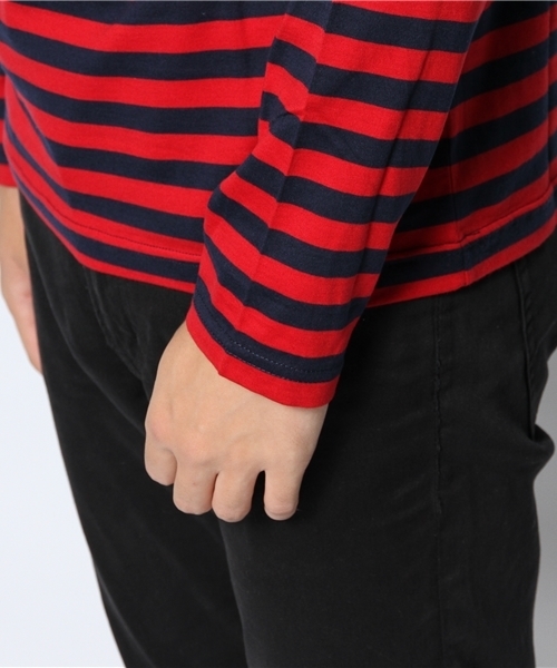 UNION STATION（ユニオンステーション）の「[Supima]スーピマコットンボーダーＴ（Tシャツ/カットソー・メンズ・グレー/ブルー/レッド・MEDIUM/LARGE/LL）」の8枚目の写真