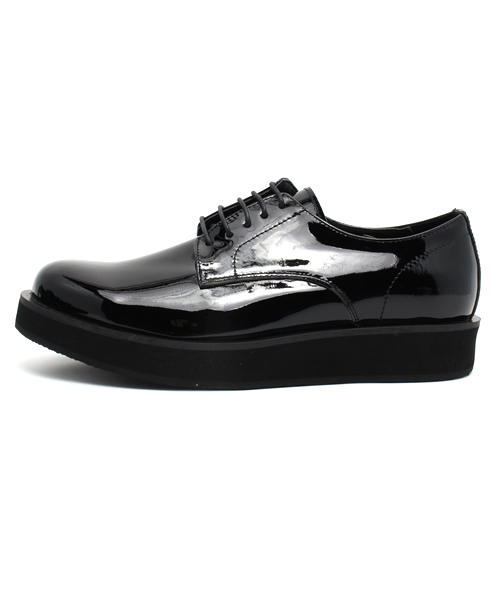 Lui's（ルイス）の「Lui's プレーントゥーラバーソールシューズ（スニーカー・メンズ・ブラック/ネイビー・40/41/42）」の3枚目の写真