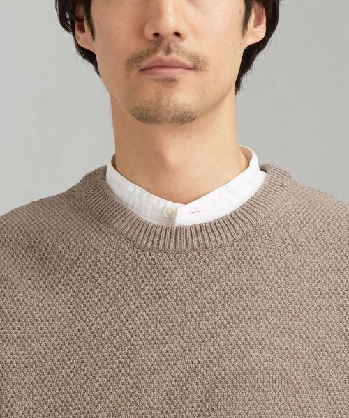 green label relaxing（グリーンレーベルリラクシング）の「CM テープヤーン リンクス クルー ベスト（ベスト・メンズ・ベージュ/ライトグレー/ネイビー・SMALL/MEDIUM/LARGE）」の7枚目の写真