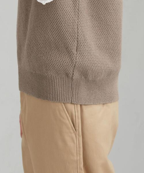 green label relaxing（グリーンレーベルリラクシング）の「CM テープヤーン リンクス クルー ベスト（ベスト・メンズ・ベージュ/ライトグレー/ネイビー・SMALL/MEDIUM/LARGE）」の17枚目の写真