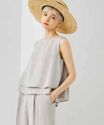STUDIOUS | 【STUDIOUS】リネンライクレイヤードトップス／セットアップ対応(シャツ/ブラウス)