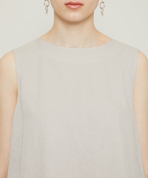 STUDIOUS（ステュディオス）の「【STUDIOUS】リネンライクレイヤードトップス（シャツ/ブラウス・レディース・ブラック/ベージュ/グリーン・1/2）」の20枚目の写真