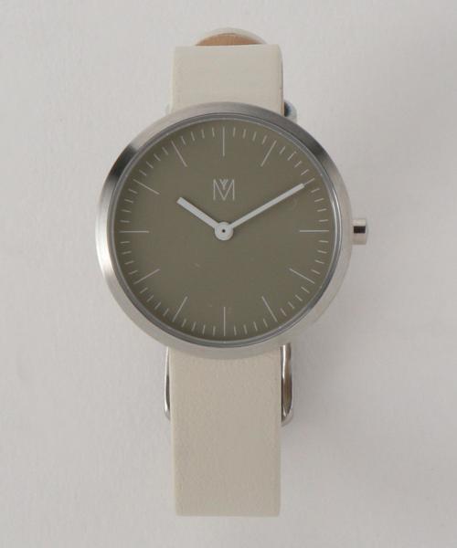 Mavenwatches(マベンウォッチズ)の「<MAVEN WATCHES>THE MINIMALIST レザー28mmフェイスウォッチ(アナログ腕時計・レディース・オフホワイト/ベージュ・FREE)」の2枚目の写真