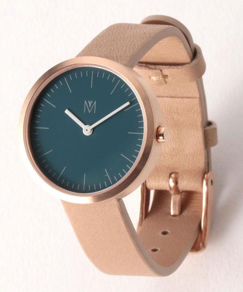 Mavenwatches(マベンウォッチズ)の「<MAVEN WATCHES>THE MINIMALIST レザー28mmフェイスウォッチ(アナログ腕時計・レディース・オフホワイト/ベージュ・FREE)」の3枚目の写真