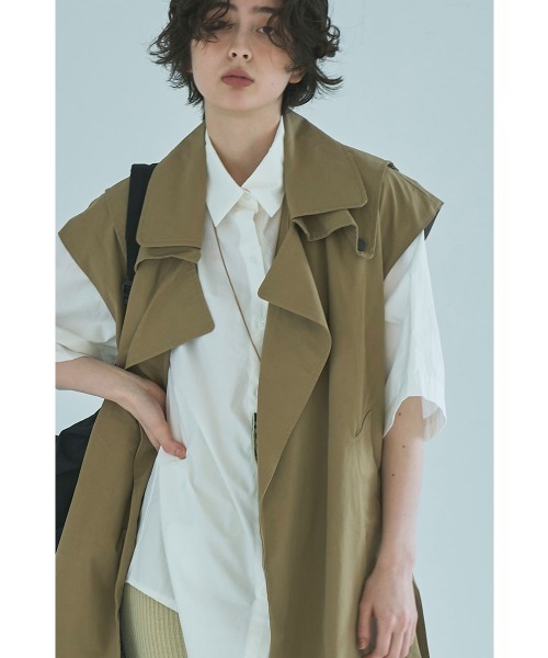 marjour(マージュール)の「TRENCH LONG VEST(トレンチコート・レディース・ベージュ・MEDIUM)」の12枚目の写真
