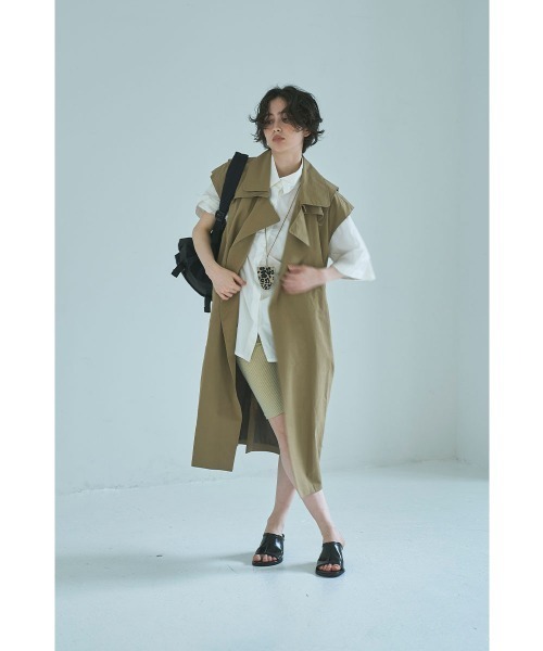 marjour(マージュール)の「TRENCH LONG VEST(トレンチコート・レディース・ベージュ・MEDIUM)」の13枚目の写真