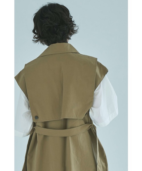 marjour(マージュール)の「TRENCH LONG VEST(トレンチコート・レディース・ベージュ・MEDIUM)」の14枚目の写真