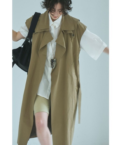 marjour(マージュール)の「TRENCH LONG VEST(トレンチコート・レディース・ベージュ・MEDIUM)」の15枚目の写真