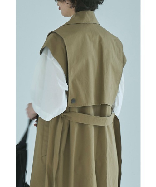 marjour(マージュール)の「TRENCH LONG VEST(トレンチコート・レディース・ベージュ・MEDIUM)」の6枚目の写真