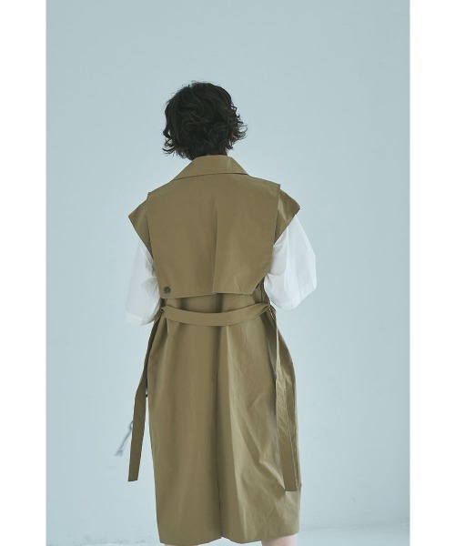 marjour(マージュール)の「TRENCH LONG VEST(トレンチコート・レディース・ベージュ・MEDIUM)」の8枚目の写真