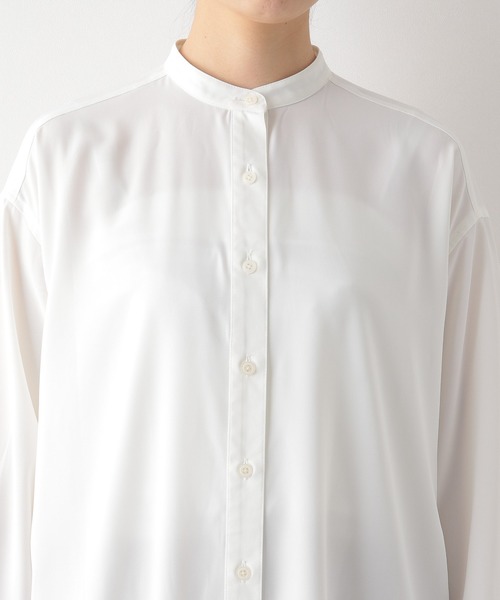 LEPSIM（レプシィム）の「多機能バンドカラーワンピース　886694（シャツワンピース・レディース・グレイッシュベージュ/オフホワイト/カーキ・FREE）」の21枚目の写真