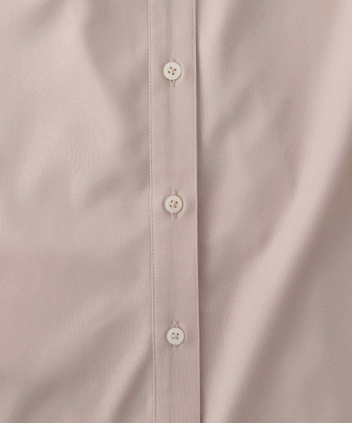 LEPSIM（レプシィム）の「多機能バンドカラーワンピース　886694（シャツワンピース・レディース・グレイッシュベージュ/オフホワイト/カーキ・FREE）」の7枚目の写真