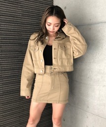 ENVYM | ステッチカラーショートＪＫ(デニムジャケット)