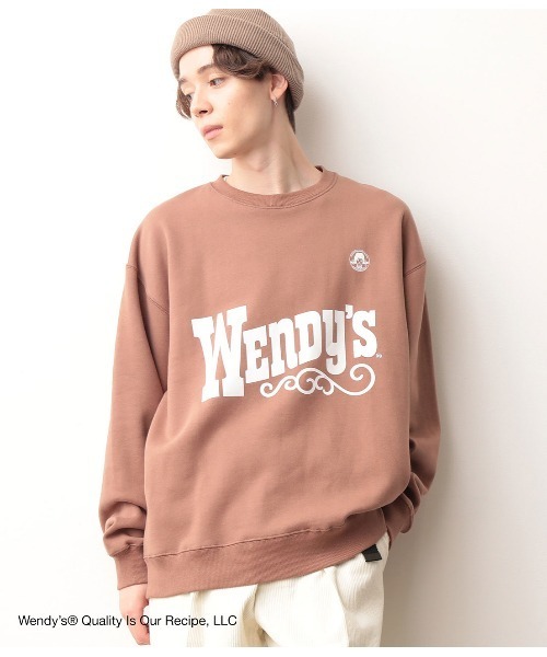 JUNRED(ジュンレッド)の「【WENDY'S×JUNRed別注】クルースウェット(スウェット・メンズ・ベージュ/オフホワイト/ワイン・M/L)」の6枚目の写真