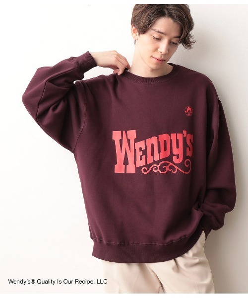 JUNRED(ジュンレッド)の「【WENDY'S×JUNRed別注】クルースウェット(スウェット・メンズ・ベージュ/オフホワイト/ワイン・M/L)」の9枚目の写真
