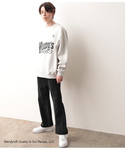 JUNRED(ジュンレッド)の「【WENDY'S×JUNRed別注】クルースウェット(スウェット・メンズ・ベージュ/オフホワイト/ワイン・M/L)」の10枚目の写真