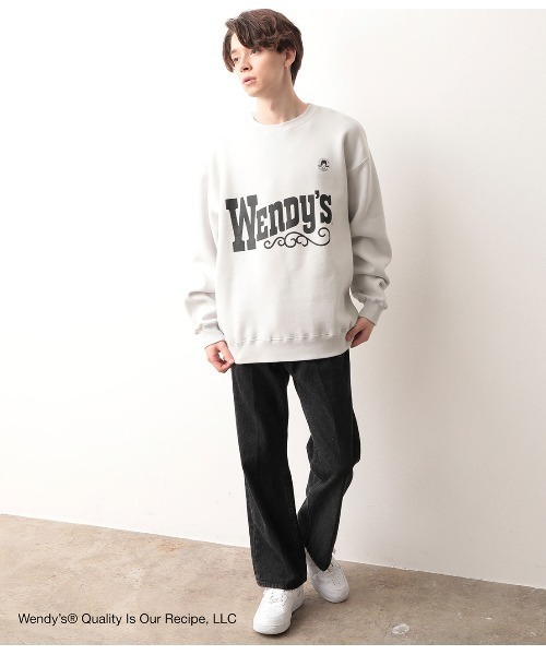 JUNRED(ジュンレッド)の「【WENDY'S×JUNRed別注】クルースウェット(スウェット・メンズ・ベージュ/オフホワイト/ワイン・M/L)」の11枚目の写真