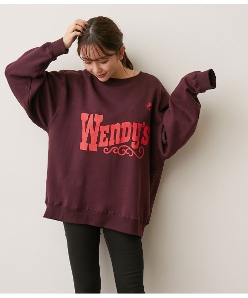 JUNRED(ジュンレッド)の「【WENDY'S×JUNRed別注】クルースウェット(スウェット・メンズ・ベージュ/オフホワイト/ワイン・M/L)」の22枚目の写真