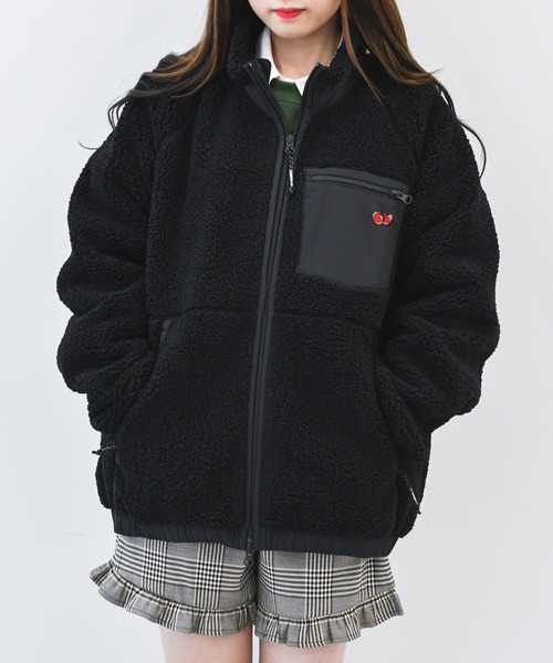 KIRSH ボア ダウン ジャケット KIRSH（キルシー）の「CHERRY POCKET FLEECE JUMPER/チェリー