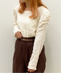 apres jour（アプレジュール）の「クシュクシュクロストップス【ZOZOTOWN限定アイテム】（Tシャツ/カットソー）」