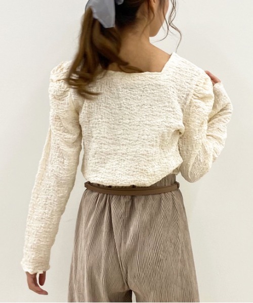 apres jour（アプレジュール）の「クシュクシュクロストップス【ZOZOTOWN限定アイテム】（Tシャツ/カットソー・レディース・ラベンダー/アイボリー/モカ/ブルー系その他・フリー）」の16枚目の写真