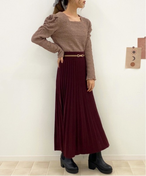 apres jour（アプレジュール）の「クシュクシュクロストップス【ZOZOTOWN限定アイテム】（Tシャツ/カットソー・レディース・ラベンダー/アイボリー/モカ/ブルー系その他・フリー）」の21枚目の写真