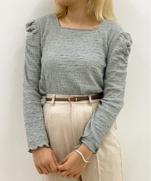 apres jour（アプレジュール）の「クシュクシュクロストップス【ZOZOTOWN限定アイテム】（Tシャツ/カットソー・レディース・ラベンダー/アイボリー/モカ/ブルー系その他・フリー）」の22枚目の写真