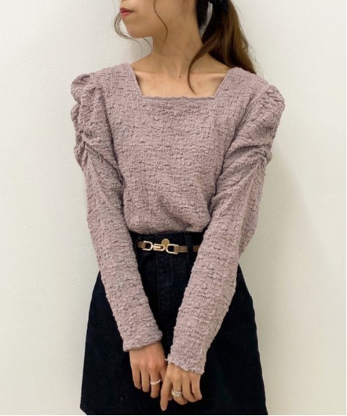 apres jour（アプレジュール）の「クシュクシュクロストップス【ZOZOTOWN限定アイテム】（Tシャツ/カットソー・レディース・ラベンダー/アイボリー/モカ/ブルー系その他・フリー）」の10枚目の写真