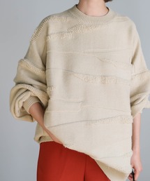 select MOCA | 2020 A/W stratum(ストゥレイタム)デザインニット/レイヤードニット/バルーンスリーブルーズニット(ニット/セーター)