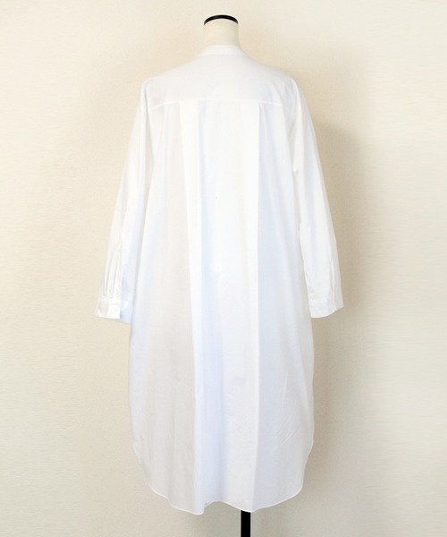 Marient（マリエント）の「フロントヨークシャツワンピ（ワンピース・レディース・ホワイト/ブラック/ネイビー/カーキ・FREE）」の20枚目の写真