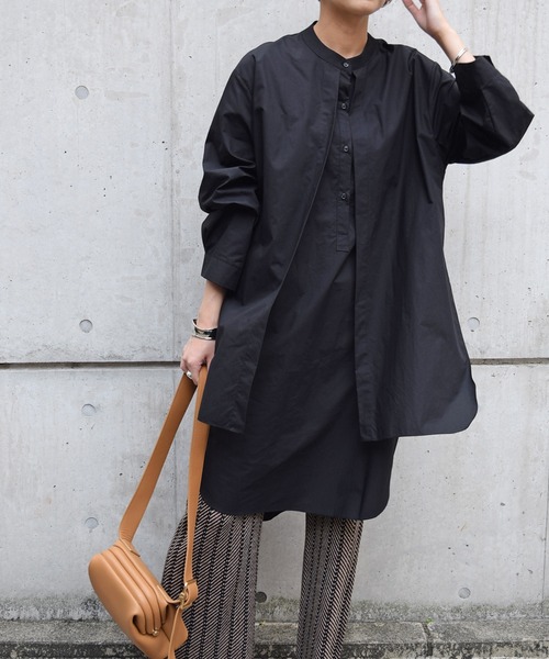 Marient（マリエント）の「フロントヨークシャツワンピ（ワンピース・レディース・ホワイト/ブラック/ネイビー/カーキ・FREE）」の21枚目の写真